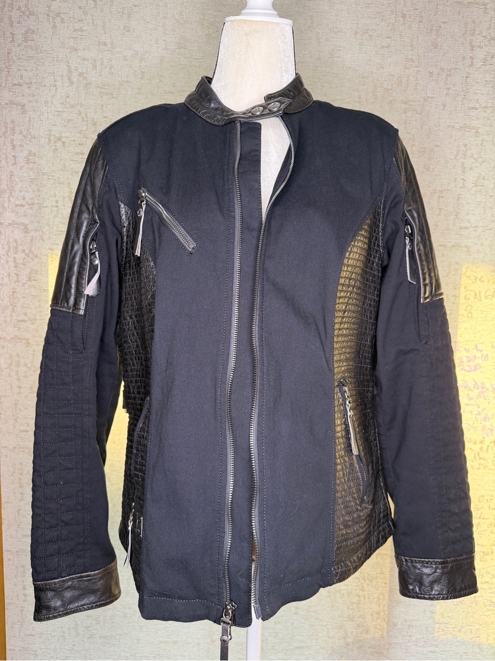 Women’s XL Harley-Davidson Leather & Cloth Jacket PERFECT Condition